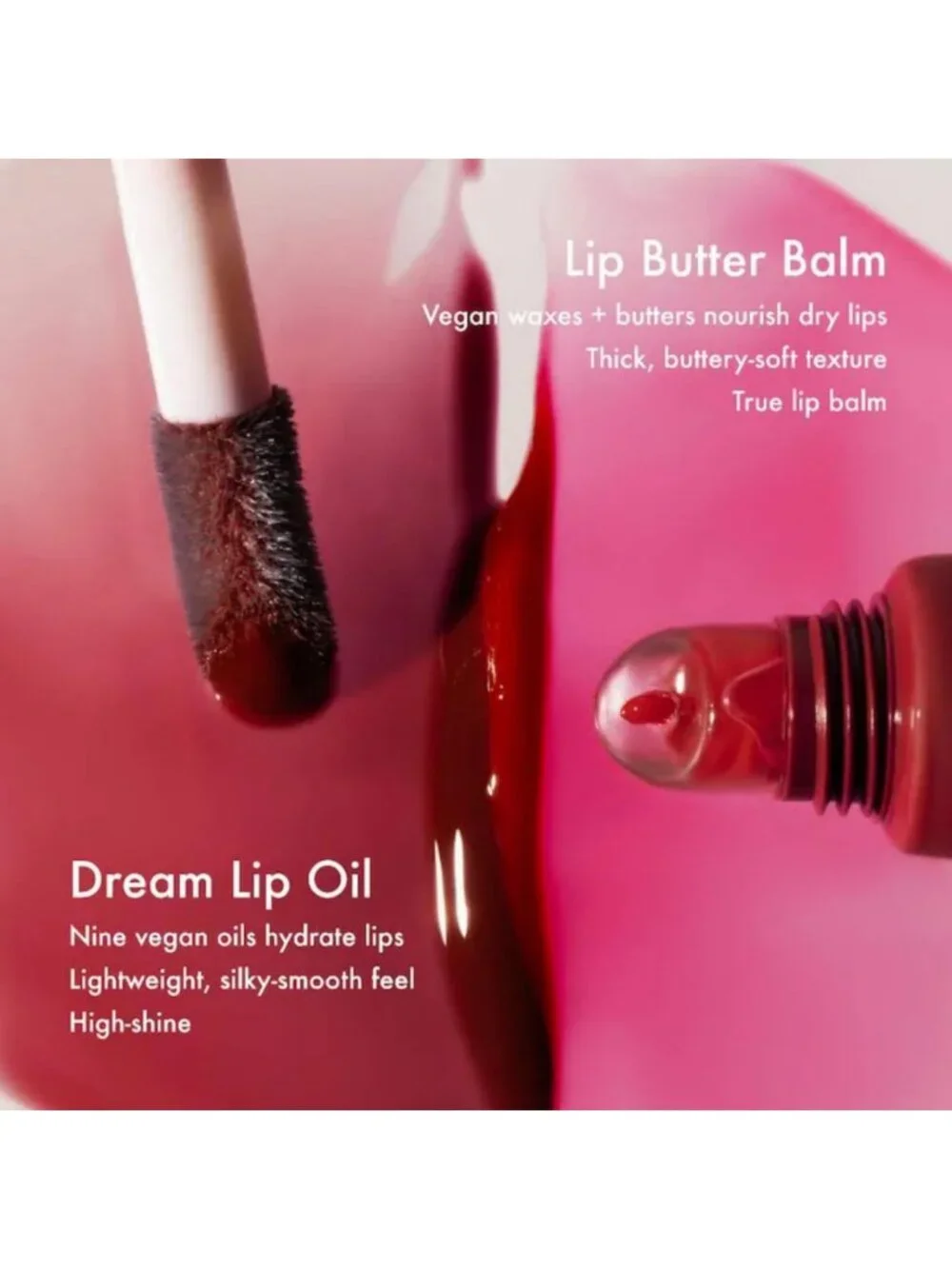 Hydrating Tinted Lip Oil - Non-Sticky Gloss with Skincare Benefits - Midnight